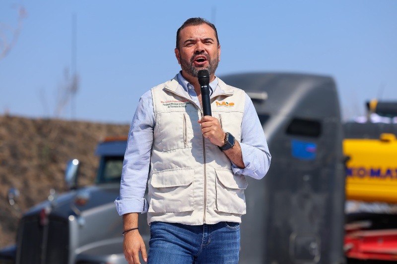 Gerardo Quirino, alcalde de Tlajomulco de Zúñiga, en el evento de firma de convenio entre el municipio y el CTM. EL INFORMADOR / H. Figueroa