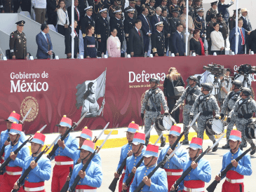 Claudia Sheinbaum encabezó este lunes el 163 aniversario de la batalla de Puebla. SUN / O. Contreras