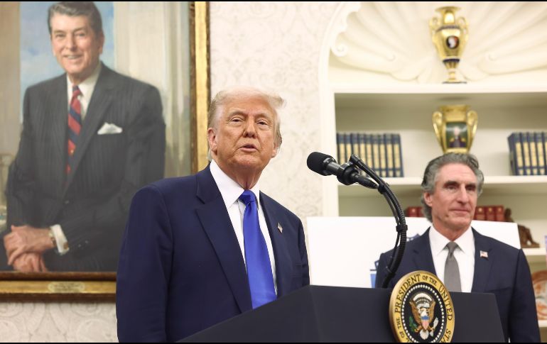 Trump aseguró que anunciará aranceles productos farmacéuticos. EFE/J. Lo Scalzo