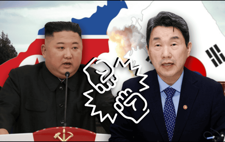 Surcorea dice que Norcorea ha lanzado varios misiles hacia sus aguas orientales. ARCHIVO/EFE/KCNA/Korean Central News Agency/EFE/YONHAP/CANVA.