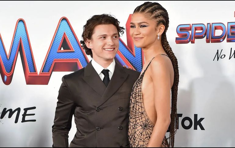 Tom Holland y Zendaya. AFP