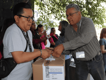 Todo el material fue trasladado bajo resguardo de la Guardia Nacional desde la XV Zona Militar hasta las instalaciones del consejo distrital. ESPECIAL