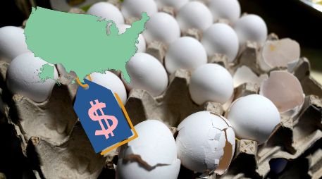 La cifra de abril es un 79 % más alta que en el mismo mes del año anterior, cuando el precio promediaba 2.86 dólares por docena. AP / ARCHIVO