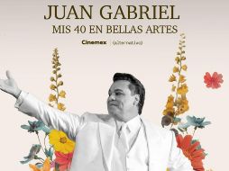 El concierto de Juan Gabriel estará en las salas de Cinemex este mayo. Cinemex/ESPECIAL