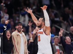 Jalen Brunson fue uno de los artífices de la victoria de los Knicks de Nueva York. AP/F. Franklin