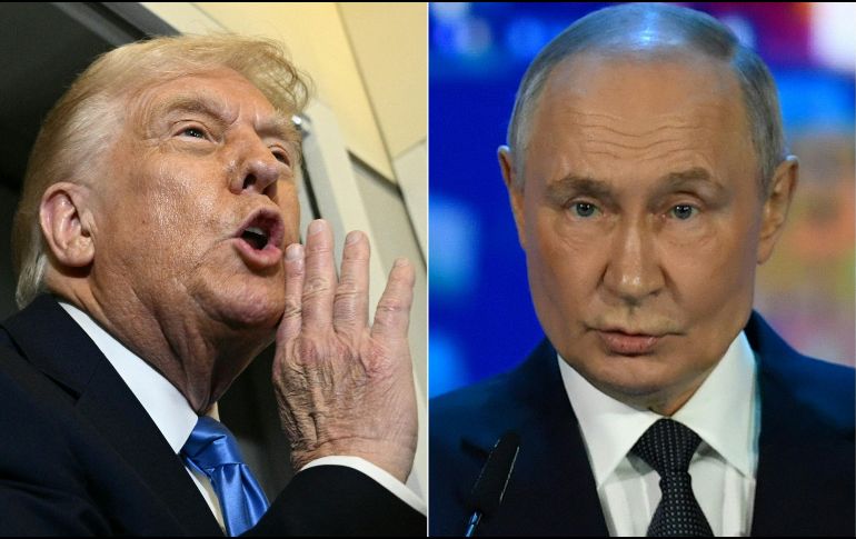 Donald Trump dijo en su plataforma Truth Social que la llamada con Vladímir Putin duró dos horas. AFP