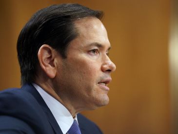 Rubio apuntó que las principales áreas que Estados Unidos quiere abordar con México son el comercio y la seguridad. EFE/EPA/W. Oliver