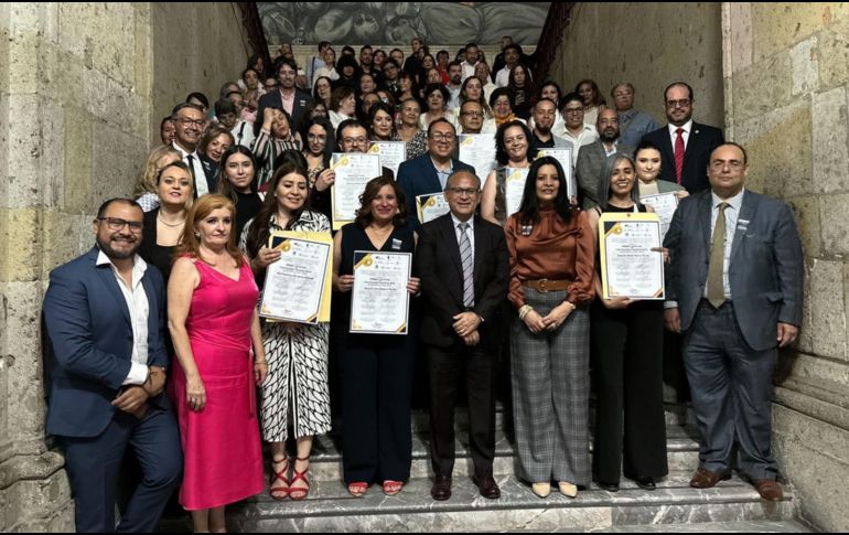 La entrega del Premio Estatal de Psicología Jalisco 2025 contó con la presencia del secretario de Salud de Jalisco, Héctor Raúl Pérez Gómez. EL INFORMADOR / S. Vázquez