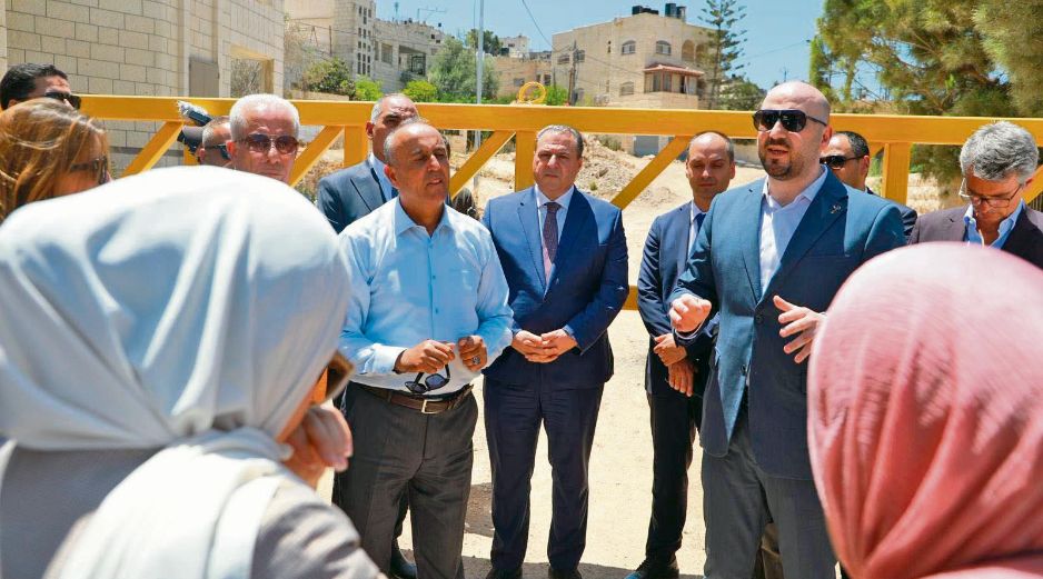 Había diplomáticos de 27 países en la delegación atacada por el Ejército israelí. EFE