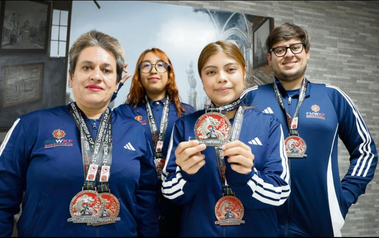 Los artistas marciales se llenaron de preseas en Italia y quieren seguir mostrando su talento. EL INFORMADOR/A. Navarro