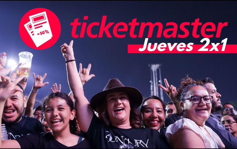 Estos son los conciertos de Guadalajara en los que aplica el 2x1 de Ticketmaster. EL INFORMADOR / ARCHIVO