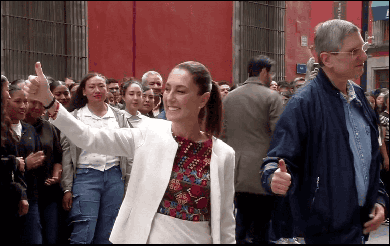 Claudia Sheinbaum emitió su voto este domingo 1 de junio. ESPECIAL