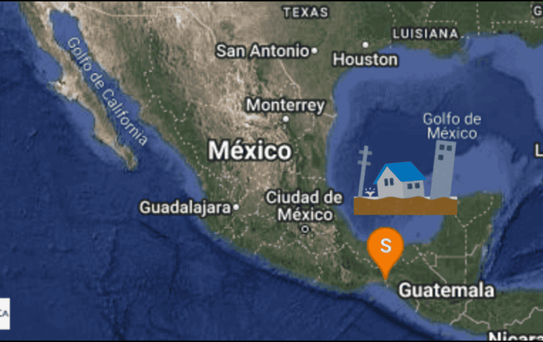 El evento sísmico se registró a las 17:54 horas. X / @SismologicoMX / CANVA