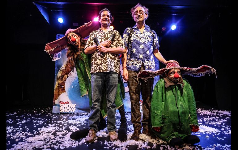 Del 4 al 8 de junio, el Teatro Diana volverá a llenarse de nieve, carcajadas y nostalgia con este espectáculo internacional de culto, donde el arte clown y la poesía visual sustituyen a las palabras para hablar directamente al corazón. EL INFORMADOR/ A. Navarro.