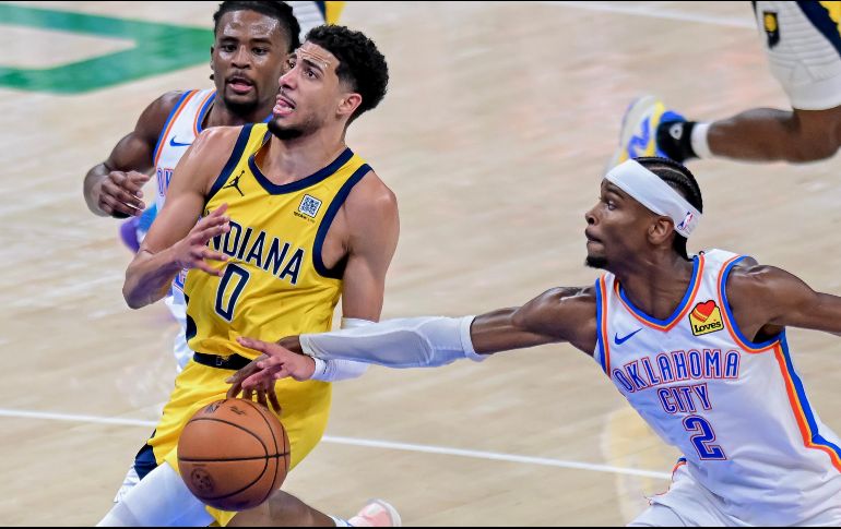 Haliburton demostró sangre fría y confirmó que estos Pacers están lejos de ser el rival accesible que muchos anticipaban. EFE/M. SOLDI.