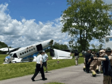 Una aeronave con varias personas a bordo se estrelló este domingo en el condado de Coffee (Tennessee, EU). ESPECIAL