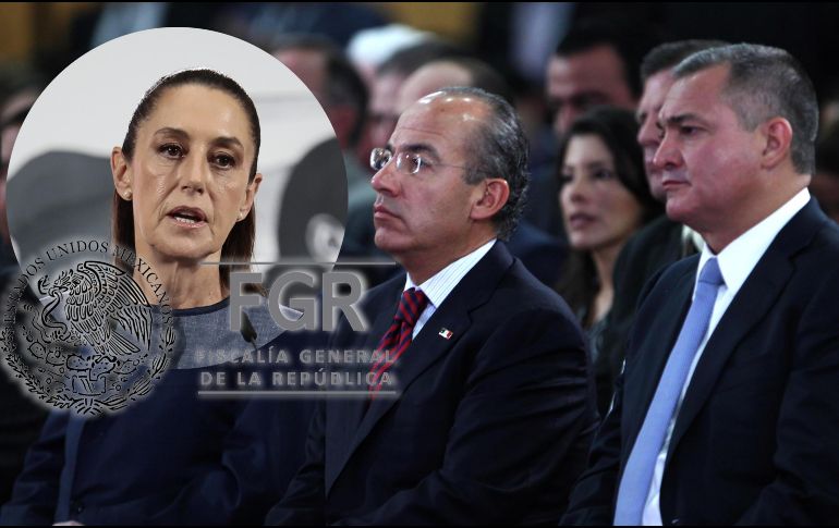 Sheinbaum descartó que se vaya a realizar una investigación a Felipe Calderón relacionada con su relación con García Luna. SUN / ARCHIVO