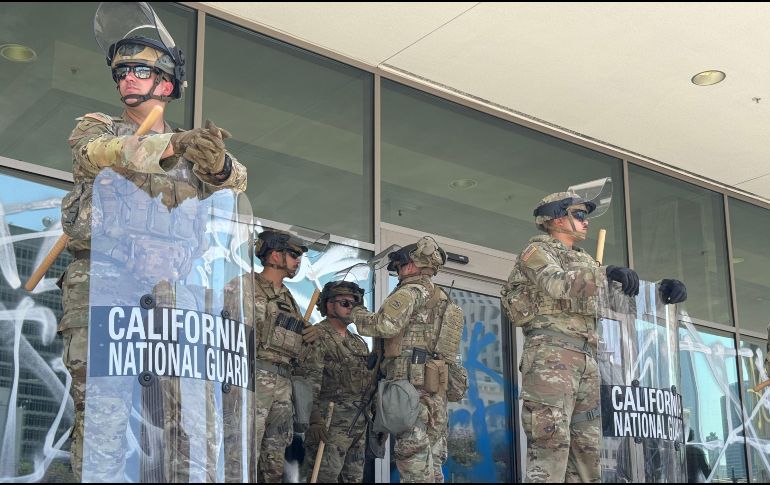 Las autoridades del estado de California presentaron una demanda contra el presidente de Estados Unidos, Donad Trump, por desplegar de manera 