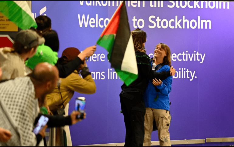 Israel saca de aislamiento penitenciario a eurodiputada francesa de la Flotilla. EFE/A. Wiklund