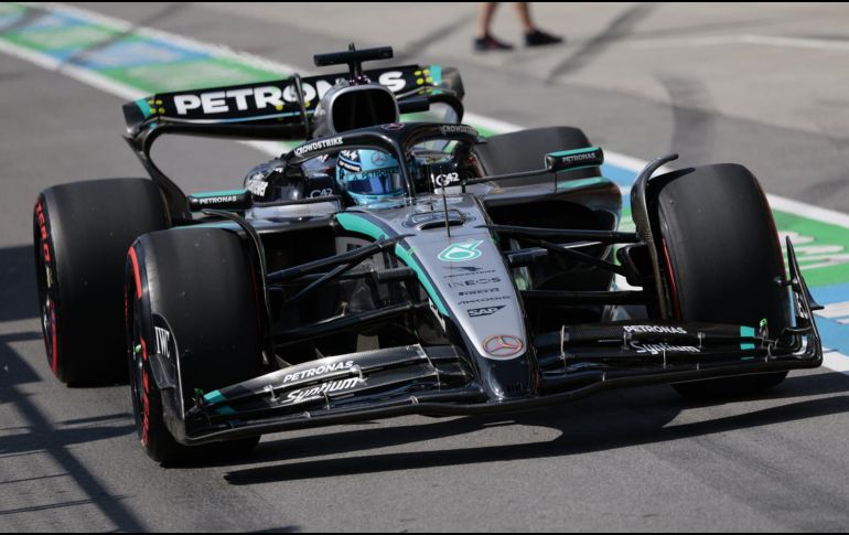 George Russell se alzó como ganador del Gran Premio de Canadá 2025. EFE / S. THEW