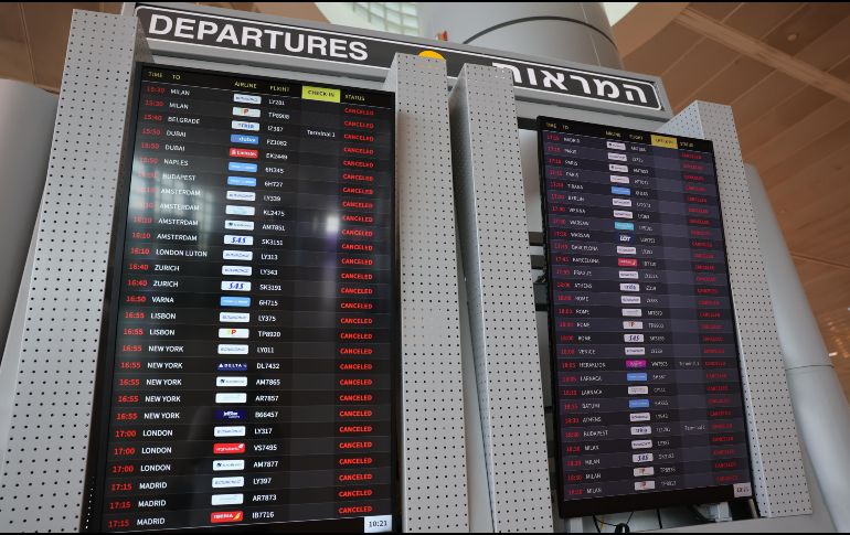 La Autoridad Aeroportuaria de Israel dijo ayer que dará al menos seis horas de aviso antes de la reapertura del espacio aéreo. EFE/A. Sultan