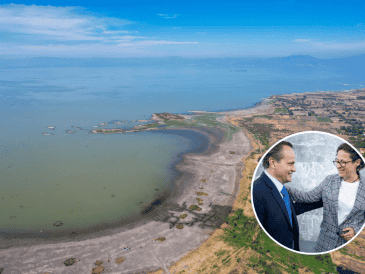 El alcalde informó que continúa el proceso para firmar un convenio con la Comisión Nacional del Agua (CONAGUA), a fin de que el municipio tenga facultades legales para intervenir en las zonas federales del Lago de Chapala que han sido invadidas ilegalmente. ESPECIAL/ EL INFORMADOR/ A. Navarro.