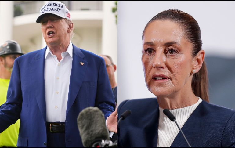 La Presidenta reveló que tuvo una llamada con Donald Trump donde trataron algunos puntos importantes. EFE / I. Esquivel / AP / E. Vucci