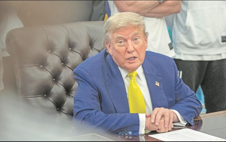 Donald Trump lanzó declaraciones incendiarias en torno a la situación que se vive en Irán. EFE