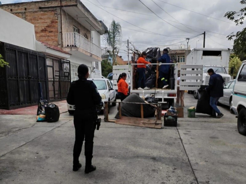 En lo que va del año en Guadalajara se han retirado alrededor de 420 toneladas de basura. ESPECIAL 