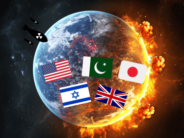 Desde el final de la Segunda Guerra Mundial, se han llevado a cabo más de 2 mil ensayos nucleares en distintas regiones del mundo. Además, existen bombas atómicas denominadas “tácticas”, que, aunque son de menor alcance, están diseñadas para ser utilizadas en conflictos militares limitados. CANVA