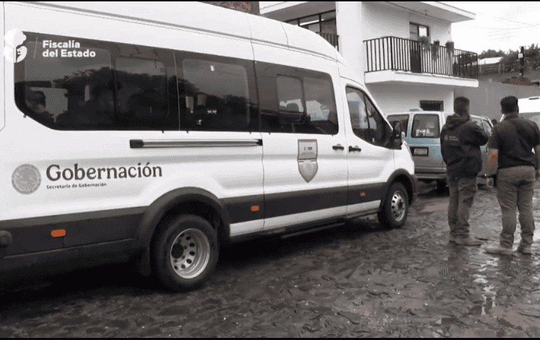 En el operativo dos inmuebles fueron cateados (uno de ellos donde se rescató a las víctimas), mismos que quedaron asegurados por la Fiscalía del Estado. CORTESÍA.