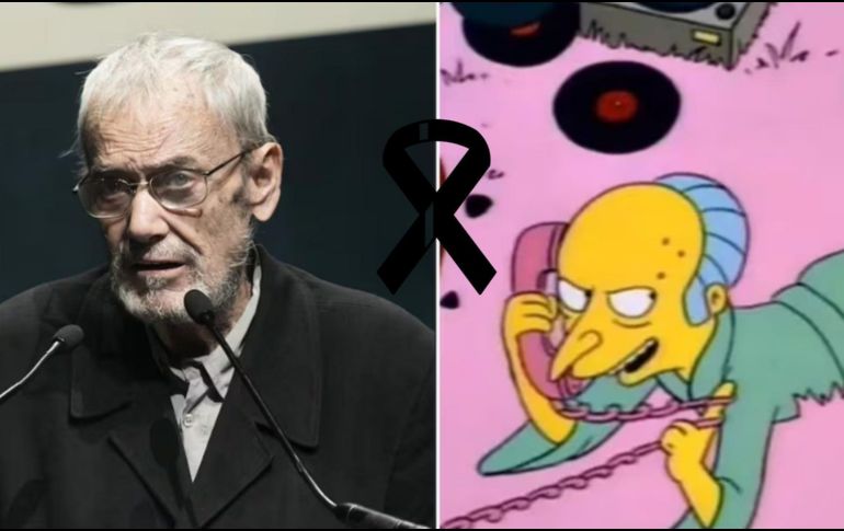 Javier Franquelo fue mayormente conocido por la voz del Señor Burns en 