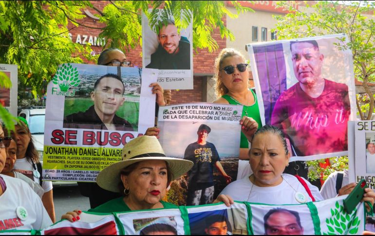 Familiares de personas desaparecidas mantienen las marchas para exigir justicia y resultados en las búsquedas. EL INFORMADOR/ Archivo