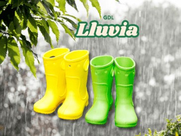 El pronóstico de lluvia para Guadalajara es más alto en la noche, hacia la madrugada; entre las 20:00 y 21:00 horas. ESPECIAL / CANVA