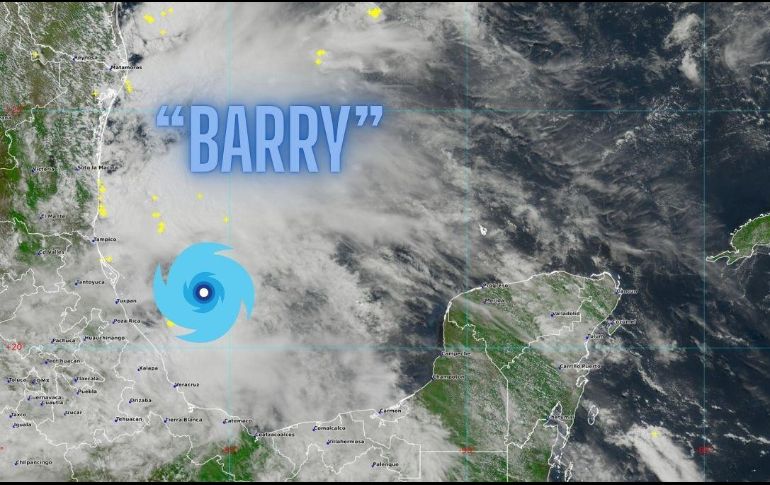 Este sistema mantiene pronóstico de lluvias puntuales extraordinarias en Puebla y Veracruz. ESPECIAL / SMN