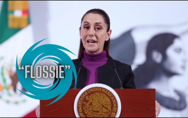 Sheinbaum subrayó que se extiende zona de vigilancia por efectos de tormenta tropical desde Zihuatanejo, Guerrero, hasta Cabo Corrientes, Jalisco. EFE / M. GUZMÁN