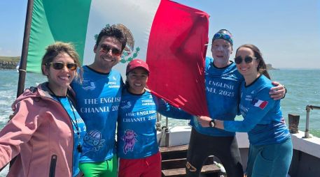 Gerald Urdiales, Pedro Alvarado, Andrea Mariscal, de Monterrey, Nuevo León, y Pouleth Carbajal, de Manzanillo, Colima, superaron la prueba pese a las múltiples complicaciones que conlleva. CORTESÍA.