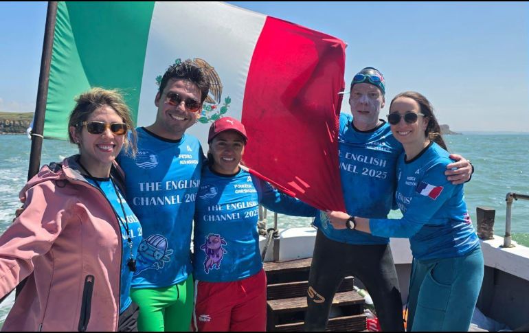 Gerald Urdiales, Pedro Alvarado, Andrea Mariscal, de Monterrey, Nuevo León, y Pouleth Carbajal, de Manzanillo, Colima, superaron la prueba pese a las múltiples complicaciones que conlleva. CORTESÍA.