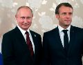 Los presidentes de Rusia, Vladímir Putin, y Francia, Emmanuel Macron. AP / ARCHIVO