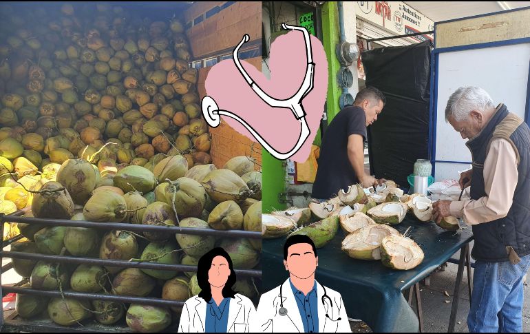 El agua de coco contiene enzimas bioactivas que son auxiliares en  la absorción de nutrientes, previniendo enfermedades de la vesícula. EL INFORMADOR / ARCHIVO