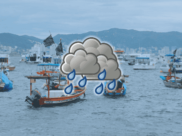 la cadena de Meteored espera para Puerto Vallarta cielos con nubes y claros desde la mañana, temperaturas de los 32 a los 24 grados centígrados, y fuertes ráfagas de viento oeste de hasta 22 km/h. EFE / ARCHIVO