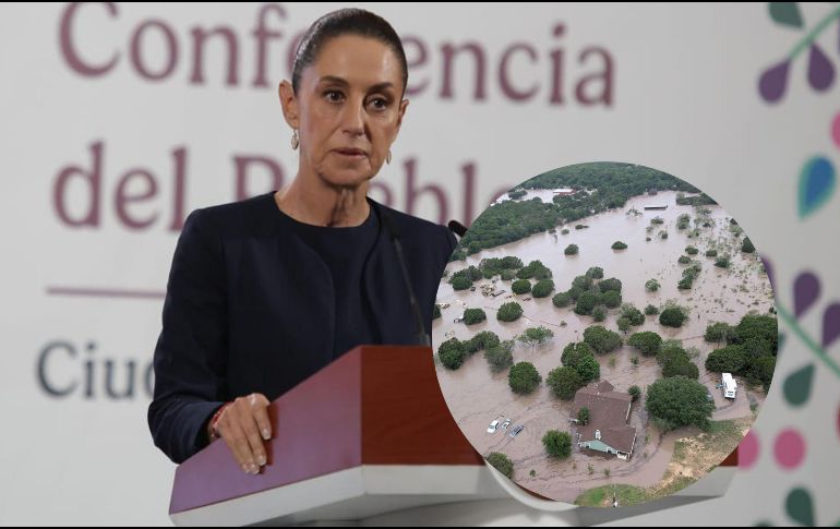 Sheinbaum detalló que localizaron el cuerpo del mexicano, pero que la mujer que lo acompañaba sigue desaparecida. SUN / C. MEJÍA / EFE / GUARDIA COSTERA