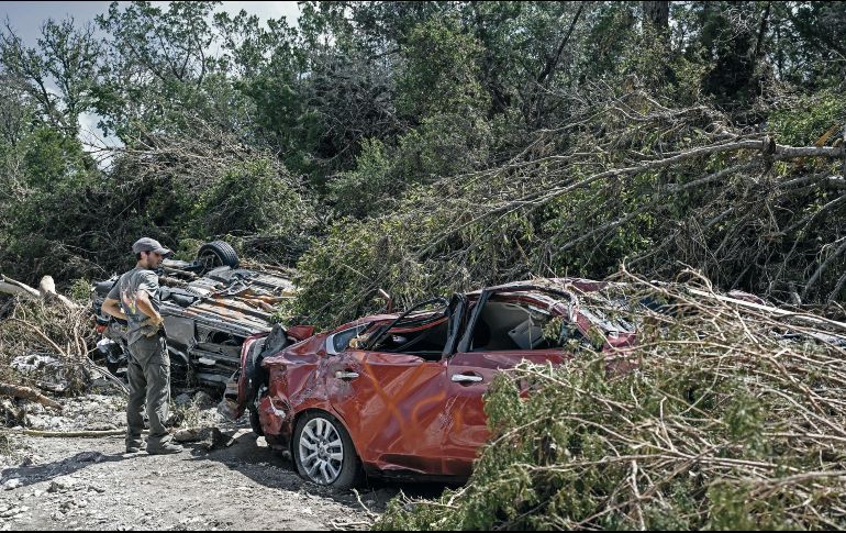 El gobierno texano busca a los cientos de desaparecidos tras la inundación. AFP