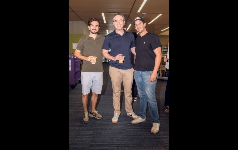 Christopher Montes, Brian Baggot y Federico Schoeneck. GENTE BIEN JALISCO / A. Rodríguez