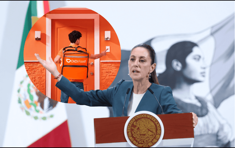 El lunes pasado, Sheinbaum informó que DiDi no ha querido registrar a sus trabajadores en el programa de seguridad social. EFE/M. Guzmán ESPECIAL/DiDi