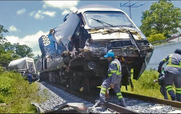 El accidente del Tren Interoceánico se registró en los límites de Tabasco con Chiapas. Este corredor es una fuerte competencia para el Canal de Panamá. ESPECIAL