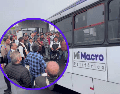 Este paro parcial de labores dejó sin funciones a aproximadamente 200 unidades de transporte, incluyendo las alimentadoras de Mi Macro Periférico. FB / Sicotrapej
