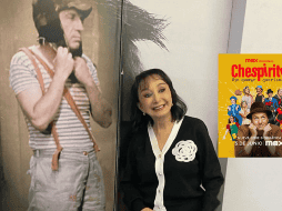 María Antonieta de las Nieves expresa su agradecimiento con los hijos de Chespirito. ESPECIAL / IG / @lachilindrina_oficia / HBO MAX