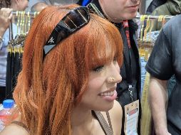 La aparición de Yeri Mua en Intermoda, que tuvo lugar la tarde de este miércoles, se convirtió en un auténtico caos en la Expo Guadalajara. EL INFORMADOR / F. Salcedo