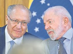 El presidente Lula da Silva trabaja de la mano del vicepresidente, Geraldo Alckmin, para negociar con Trump. AFP